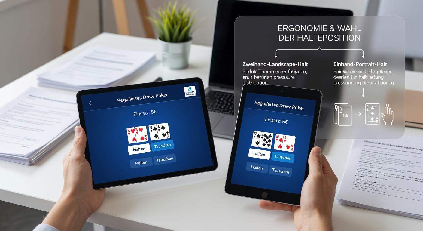 Ergonomische Analyse von Handpositionen bei der Nutzung von Draw-Poker-Apps auf unterschiedlichen Geräten