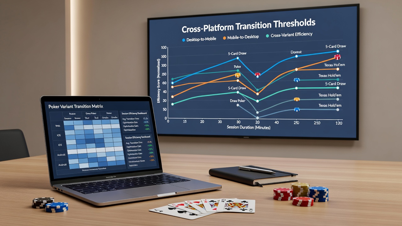 Vergleich von Session-Daten zwischen mobilen und Desktop-Plattformen in Draw-Poker