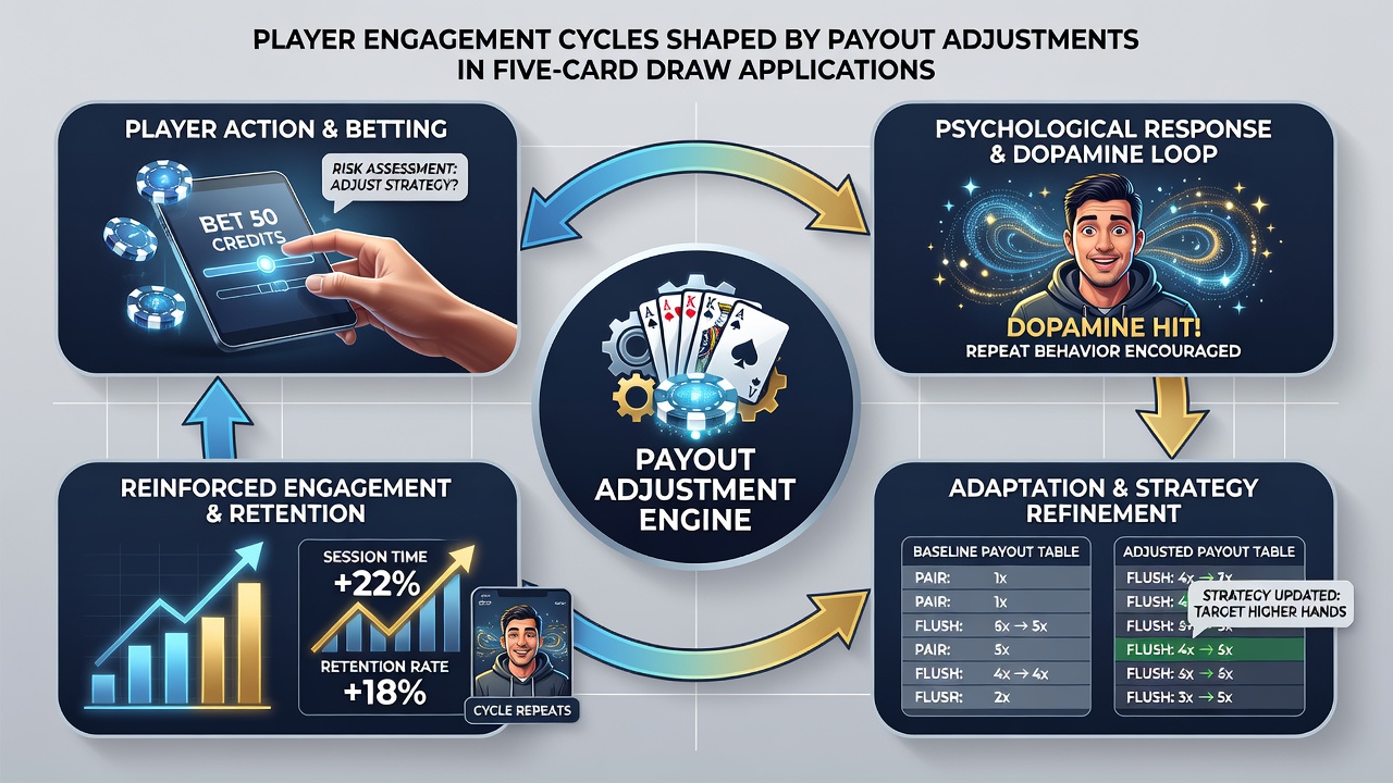 Analyse von Halteentscheidungen und Zyklusmustern in mobilen Five-Card-Draw-Umgebungen