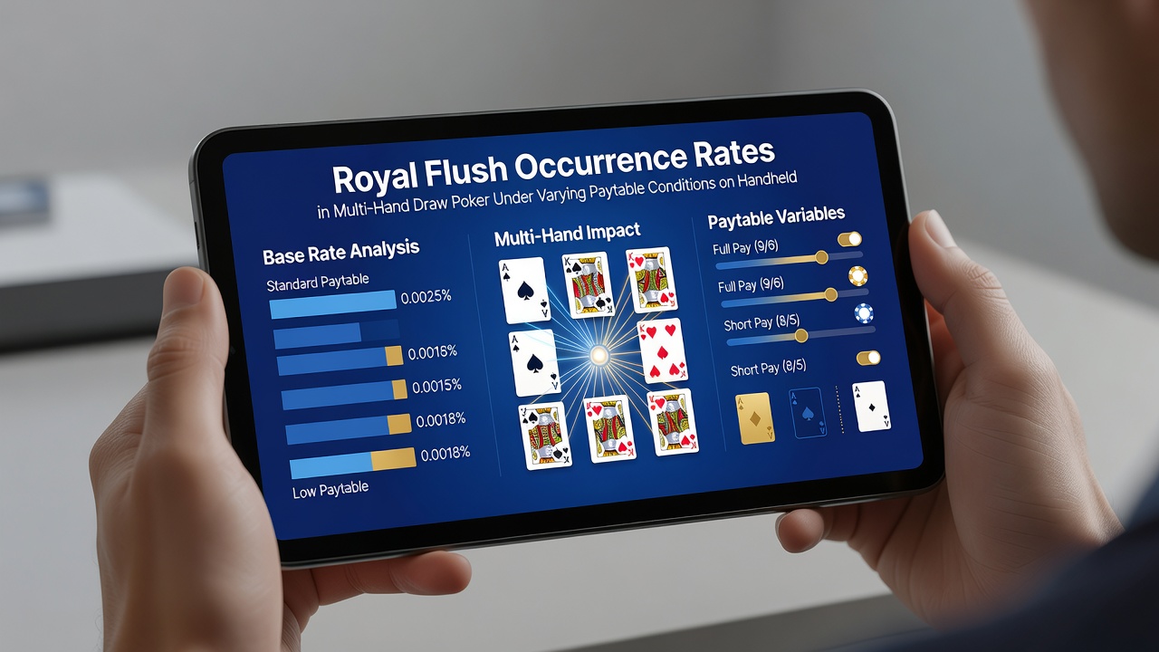 Vergleich der Royal Flush Raten unter verschiedenen Paytable-Bedingungen auf mobilen Endgeräten